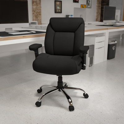 Blue Elephant Twill and Fabric Executive Chair