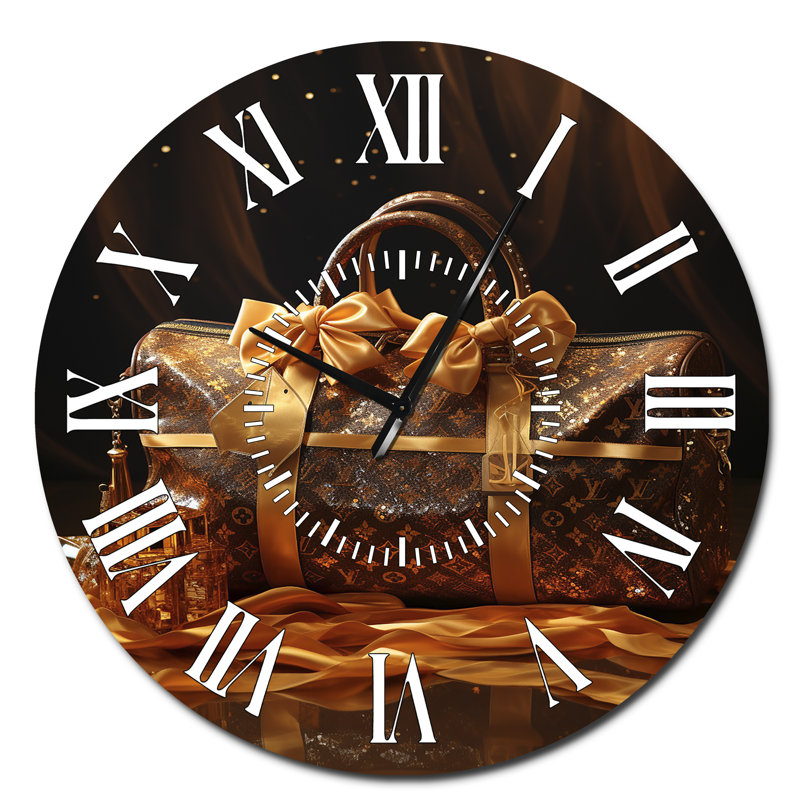 Horloge murale Lv Golden Opulence, Surdimensionné
