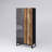 Display Cabinet With Color-Changing LED Lights & Touch-Open Door