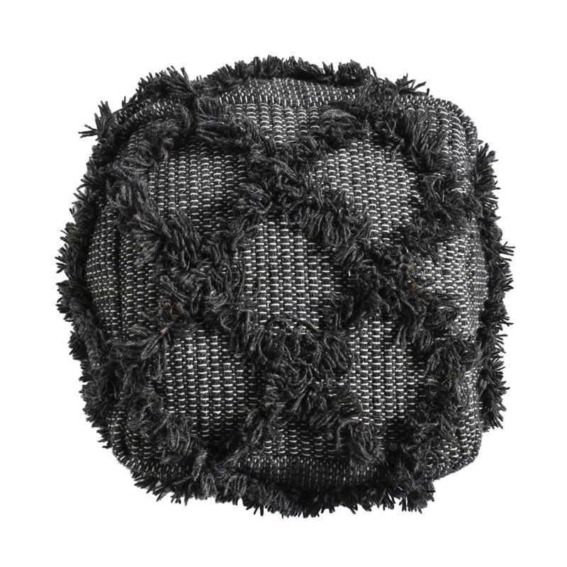 Pouf en laine et coton Jumanji