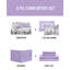 Paris Floral Lilac Ultra Soft Microfiber Reversible Comforter Set-1275856857