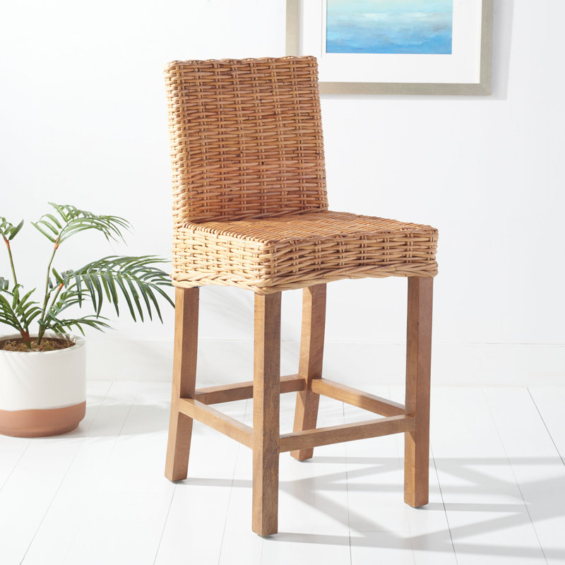Normandie Bar & Counter Stool, Natural, Counter Stool (24” Seat Height)