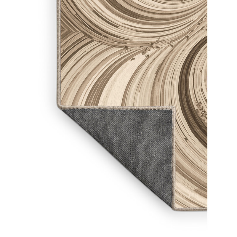Tapis moelleux moelleux et doux Adlai Classic - beige, 4 x 2