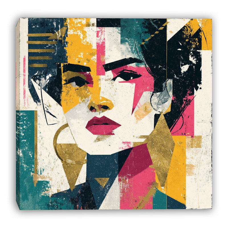 Art mural sur toile abstraite Muse, H 20 po x l 20 po x P 1,5 po