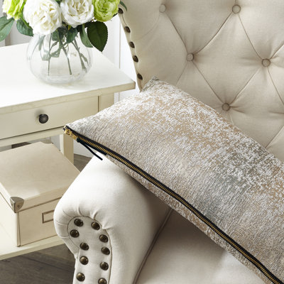 Jacquard Chenille Rectangular Lumbar Pillow Cover