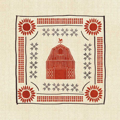 Little Red Farm Tile I
