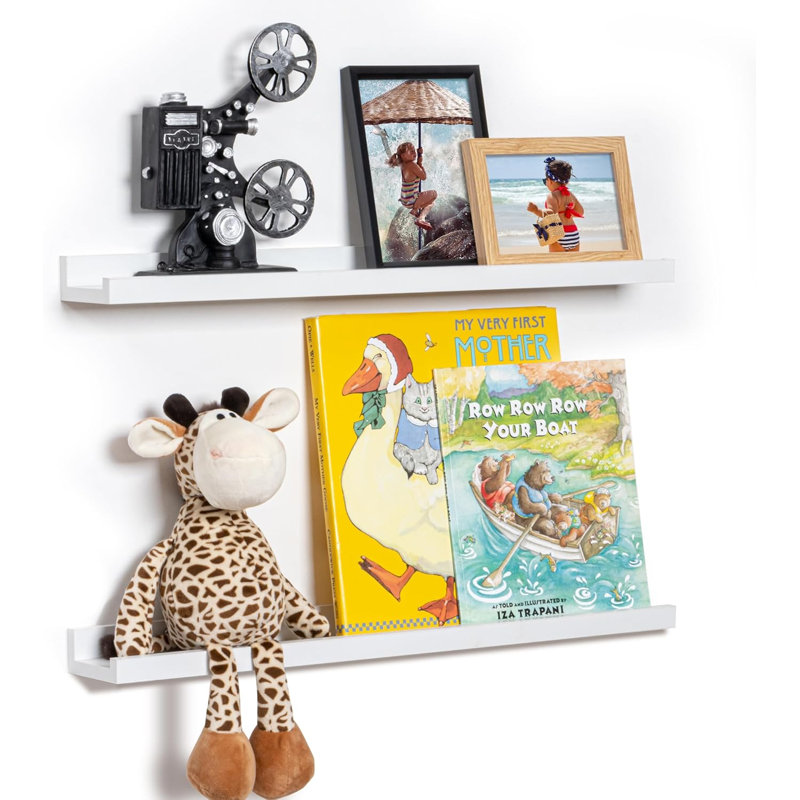 2 Piece Wood Floating Shelf
