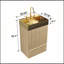 Meuble-lavabo à rayures en chêne clair Gada-1765692287