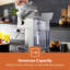 Geepas Espresso & Cappuccino Coffee Machine Milk Frother, 15 Bar Pressure- 1.4L Water Tank, 1450W - Silver