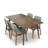 4 - Person Solid Wood Top Four Leg Dining Set-1379677931
