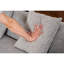 Canapé modulaire en L éponge à compression complète Boneless LY-022, méridienne modulaire en chenille, 30D haute densité pour le salon en appartement, 900 lb-409958906