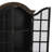 Ollert Wood Distressed 1 Shelf and 2 Door Wall Shelf with Arched Shutter Doors-1373396816