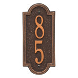 Richmond Personalized Vertical Mini 2-Line Wall Address Plaque