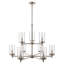 Lustre à intensité variable 9 lumières Lavont