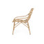 Chaises modernes - 2 pièces, brun, l 29,44 po x l 24,25 po, H 33,15 po, structure en fer pour faux jardin, cadre, brun