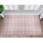 Tapis rose à motif géométrique Kehr-88978999