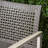 Patio Grey With Seating, Wood Structure And Iron Accents, Long-Lasting Outdoor In Grey, Woven Seat, Frame Accents For Longevity-1733226086