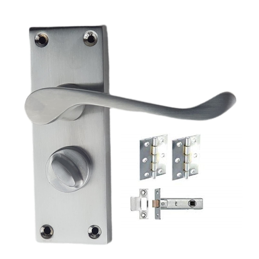 Victorian Scroll Bathroom Door Handle