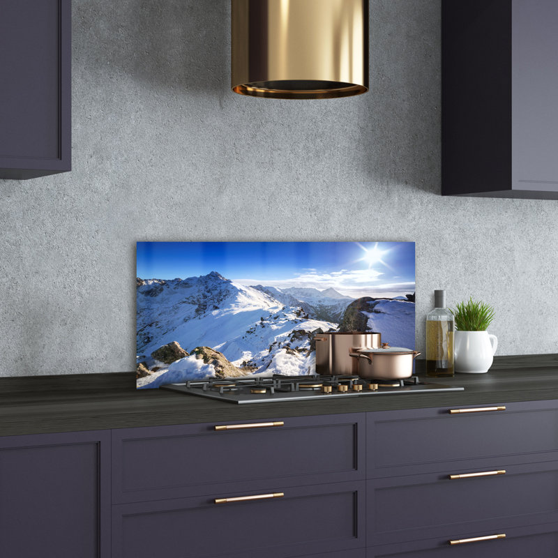 Finan 50cm W x 100cm L Glass Peel and Stick Panel