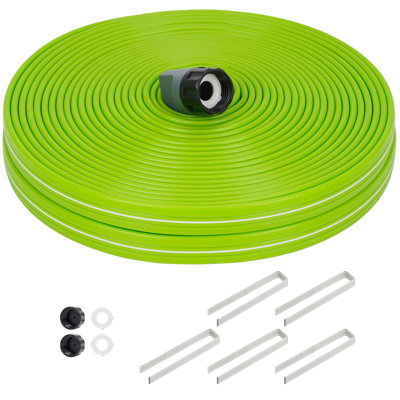 Tuyau d'arrosage pour arrosage de pelouse avec piquets d'arrosage 50 pi