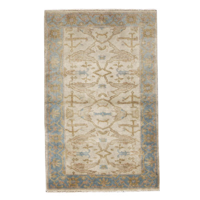 One-of-a-Kind 3'2" X 5' Hand Knotted Area Rug