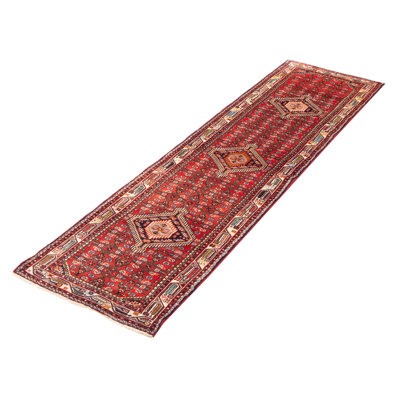 Tapis rouge noué à la main One Of Kind Konya 2 pi 7 po x 9 pi 7 po