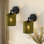 Applique à bras en bois à 1 lumière de style bohème de style bohème toshiro 1