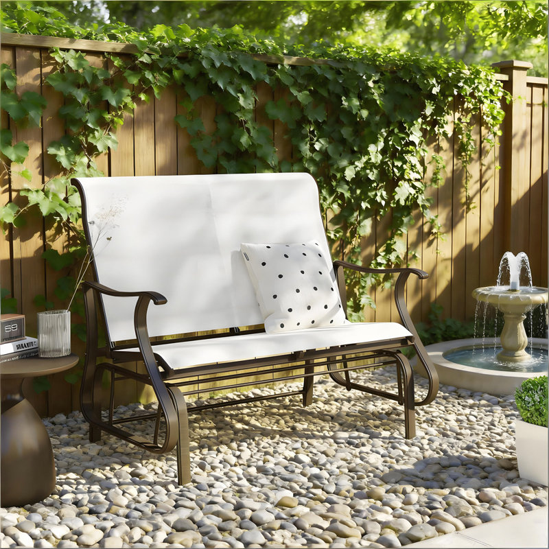 Banc oscillant d'extérieur, fauteuil pour 2 personnes