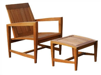 Amalfi Outdoor Teak Ottoman