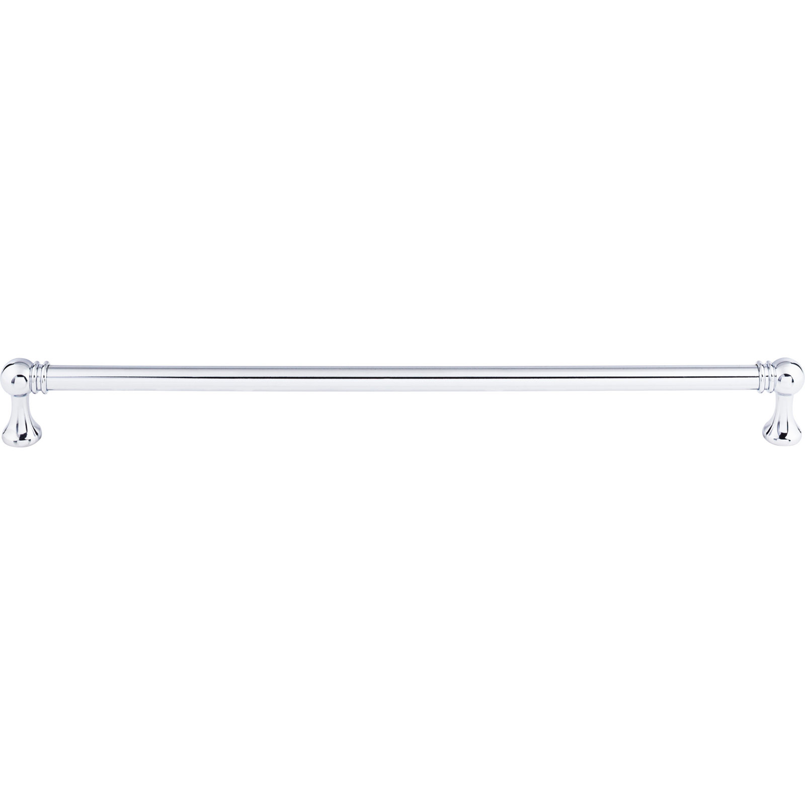 Kara Bar Cabinet Pull, 12", Polished Chrome