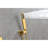 Wall Mounted Shower Kit With Rectangular Head And Handheld - Gold Brass Faucet Finish