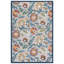 Tapis Cabana 432 à motif floral pour intérieur/extérieur-1308124143