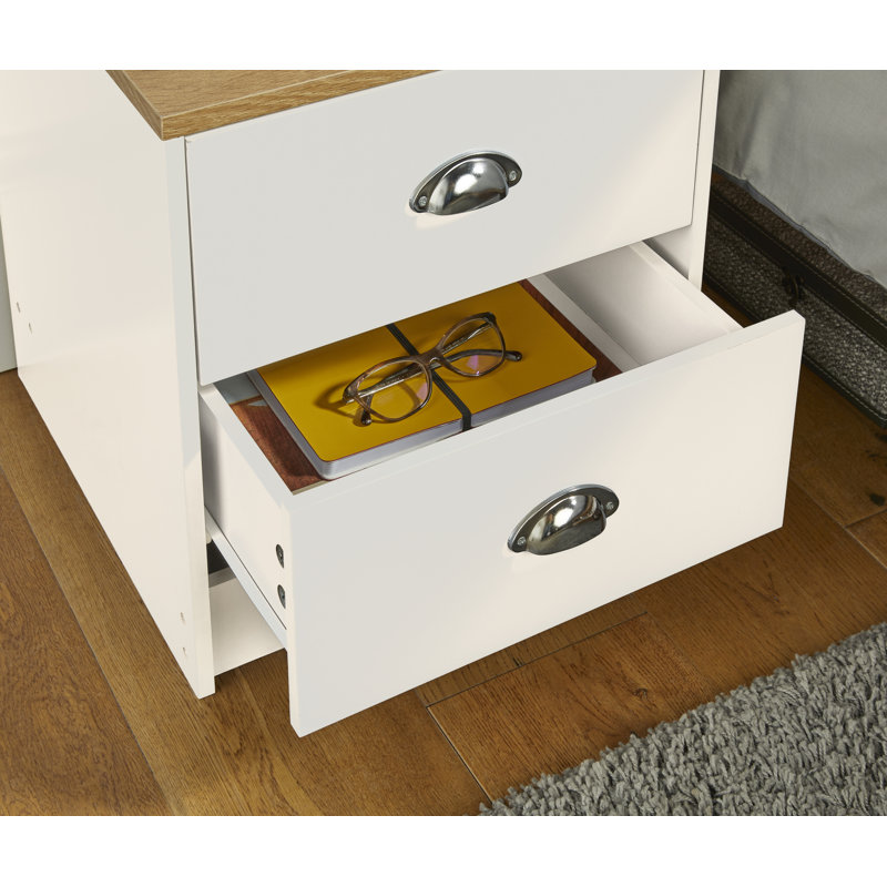 Oviedo 40cm W Manufactured Wood Bedside Table