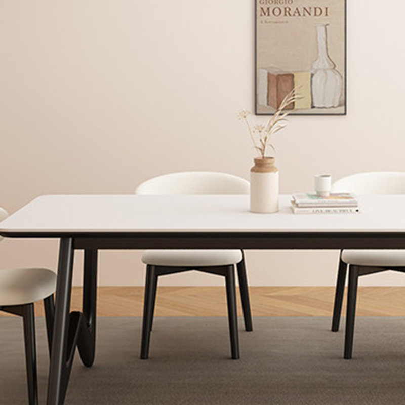 Table de salle à manger haut de gamme, 5 Pieces: Table, 4 Chairs, 29.52" H x 70.86" W x 31.49" D