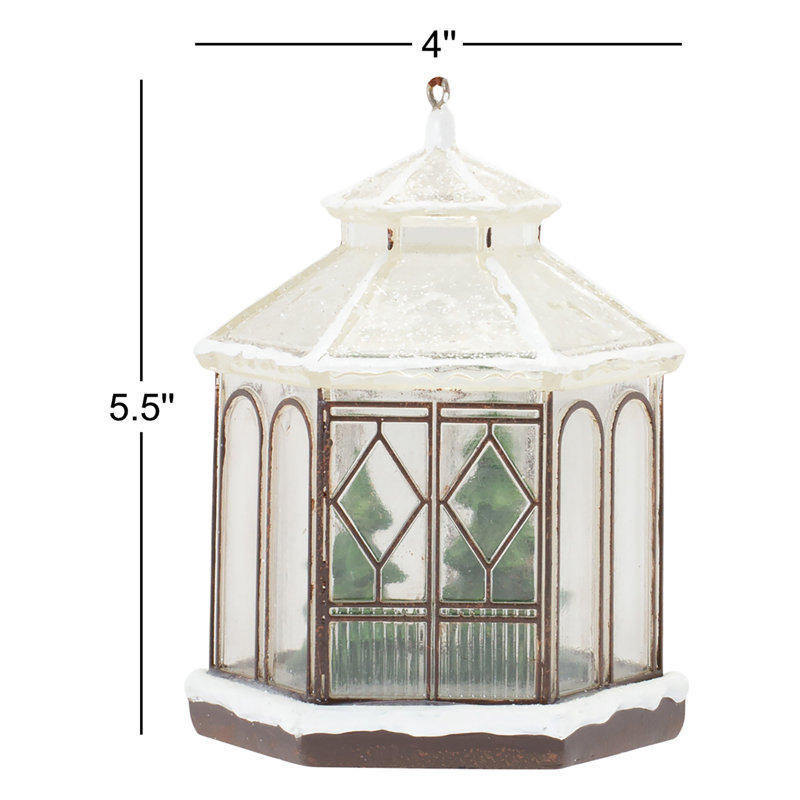 5.5'' Geometric Resin Holiday Shaped Ornament