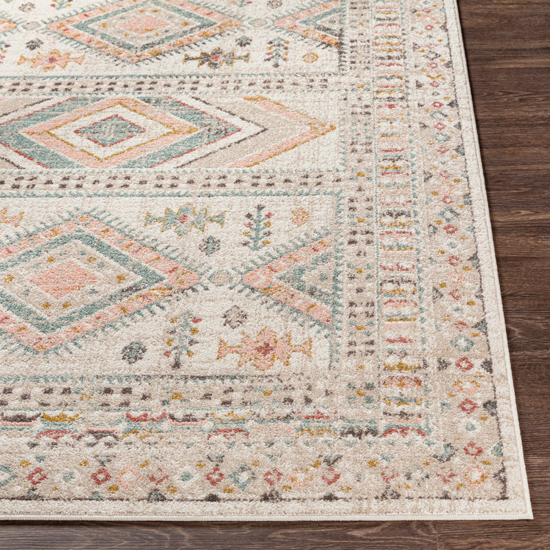 Traditional Rug, Geometric Easy to Clean Rug For Living Room, Dining Room, Bedroom, Rectangle 120 x 170 cm