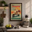 The Scooter Retro - Wrapped Canvas-472920925-472920898