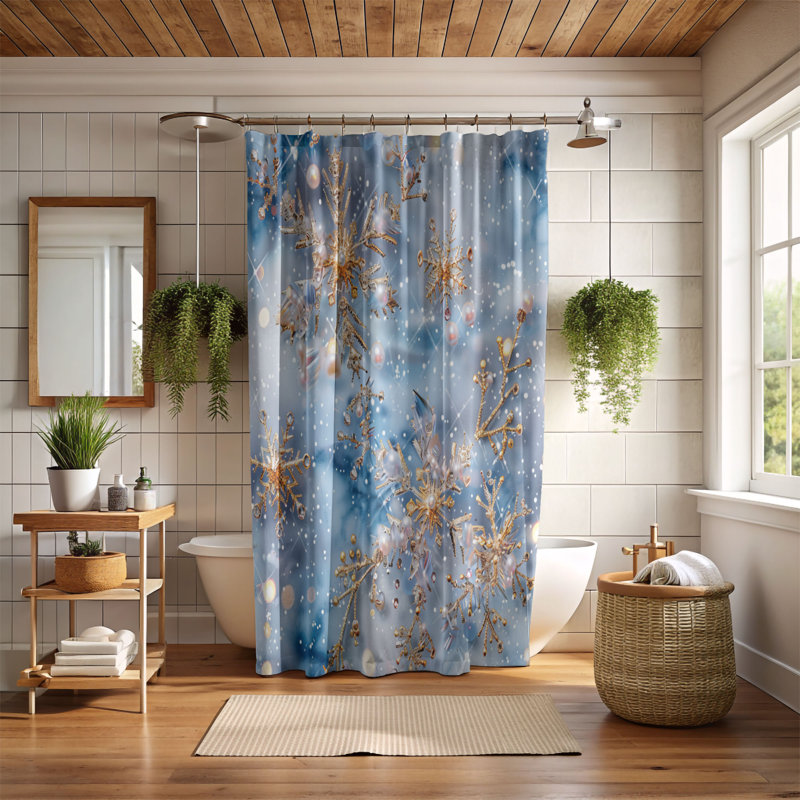 Rideau de douche Chill Flowers - Premium, H 74 po x l 71 po