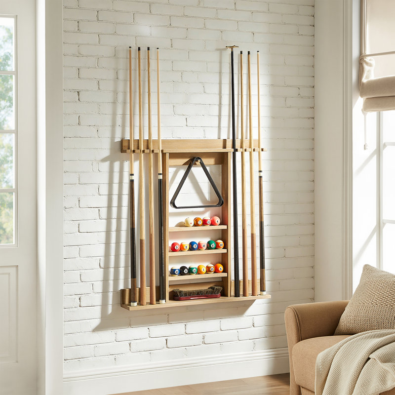 Billiard Wall Rack by HB Home, Sandstone