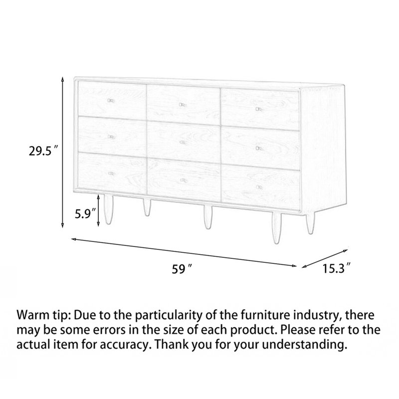 Commode d'appoint moderne à grande capacité