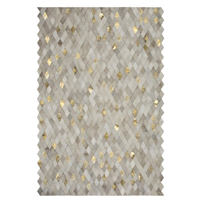 Demeter Cowhide Geometric Area Rug