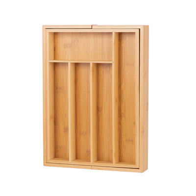 Bamboo Rectangle Cutlery Tray