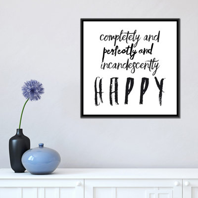 « happy », reproduction sur toile