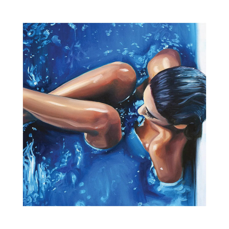 Blue I 1 Piece Wrapped Canvas Wall Art, 30.48 cm H x 30.48 cm W