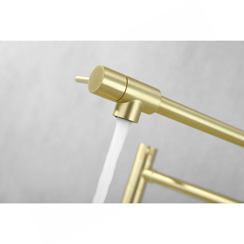 Robinet remplisseur de pot avec tige d'extension, Or brossé