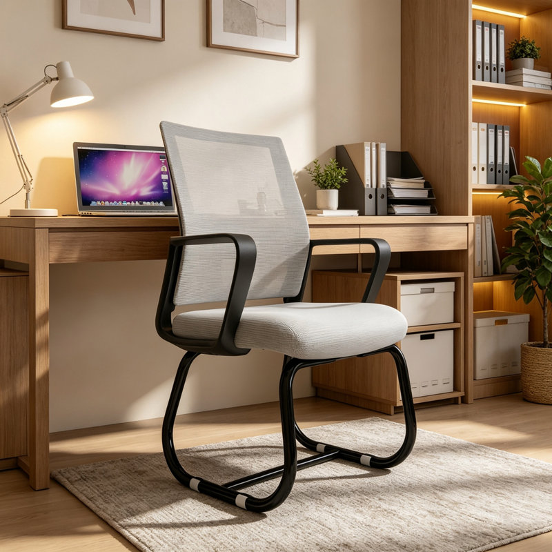 Chaise de bureau ergonomique en filet, Gris