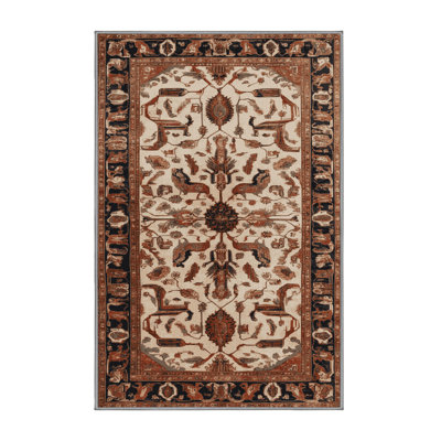 Tapis brun lavable à la machine