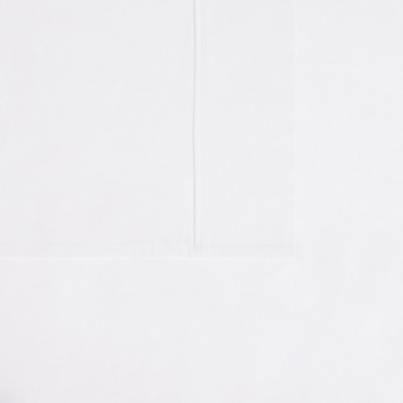 Solid Percale, White, Queen Sheet Set with 2 Pillowcases