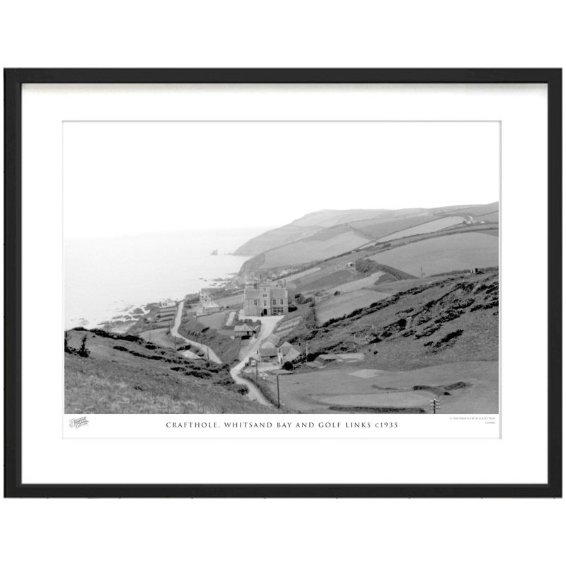 Crafthole, Whitsand Bay And Golf Links C1935 - Single Picture Frame Print, 40cm H x 50cm W x 2.3cm D