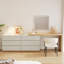 Table de meuble-lavabo extensible avec 6 tiroirs Berek